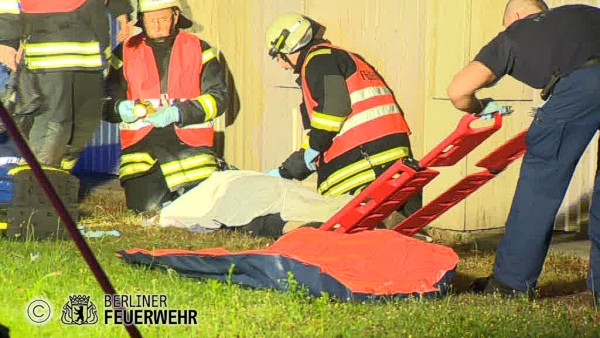 Versorgung einer Verletzten