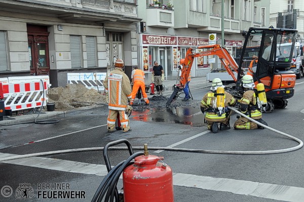 Einsatzkräfte an der Einsatzstelle