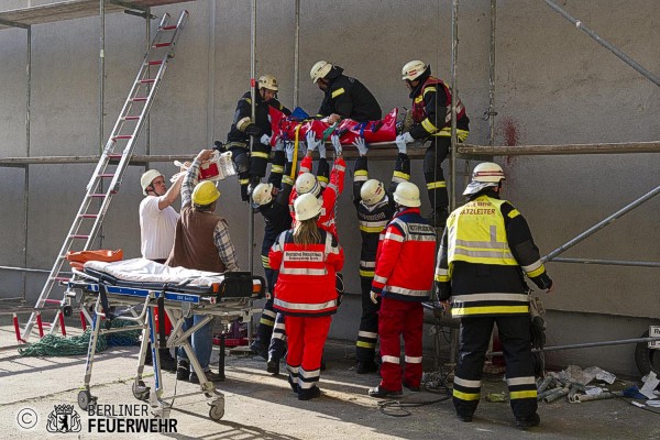 Behandlung an der Unfallstelle