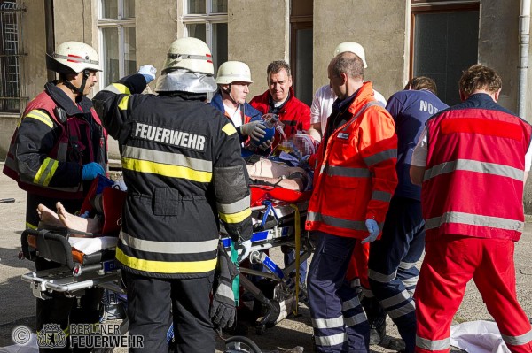 Behandlung an der Unfallstelle