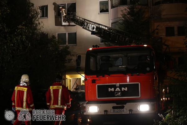 Drehleiter im Einsatz