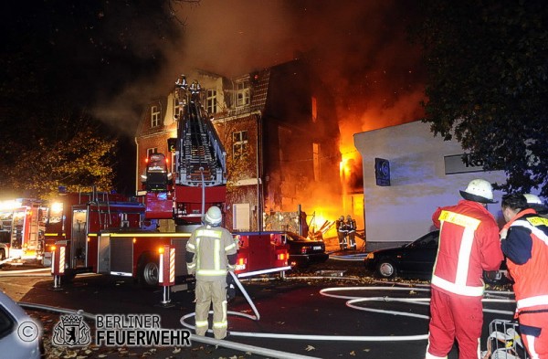 Drehleiter im Einsatz