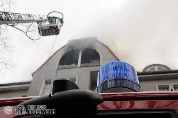 Drehleiter im Einsatz