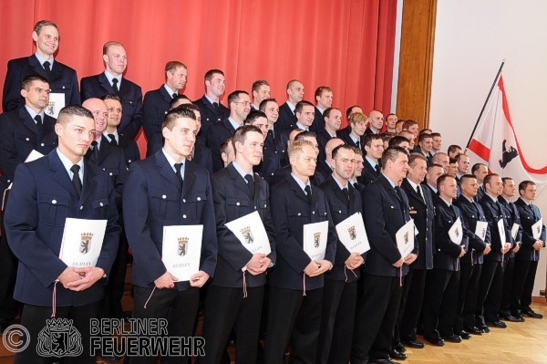 Gruppenbild der ernannten Brandmeister
