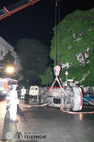 Bergungsarbeiten an der Unfallstelle