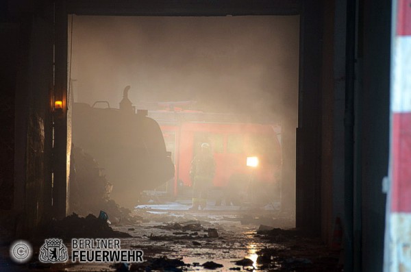 Blick in die Lagerhalle