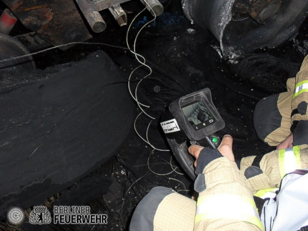 Kontrolle mit einer Wärmebildkamera