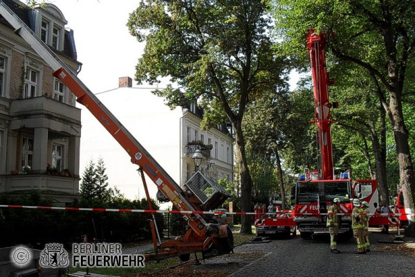 Kran im Einsatz