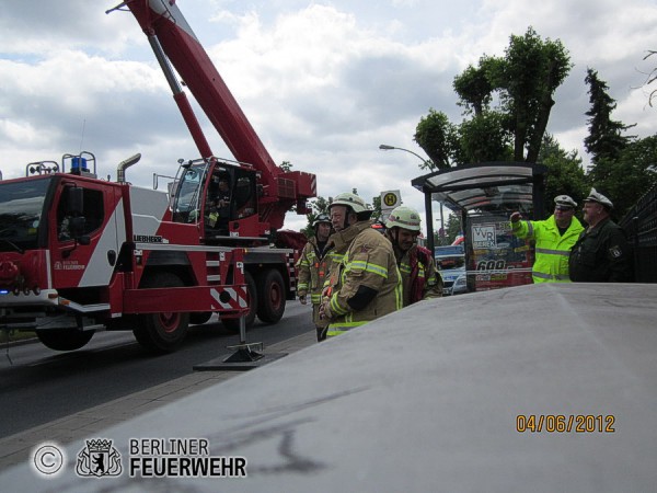 Umgestürtzter Anhänger