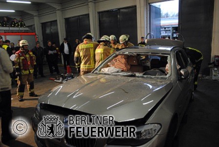 Rettungstechnik bei Verkehrsunfall