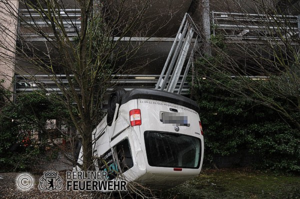 Sturz aus Parkdeck