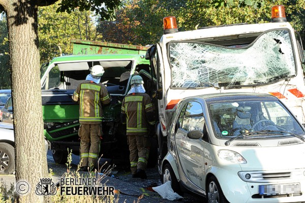 Verkeilte LKW´s