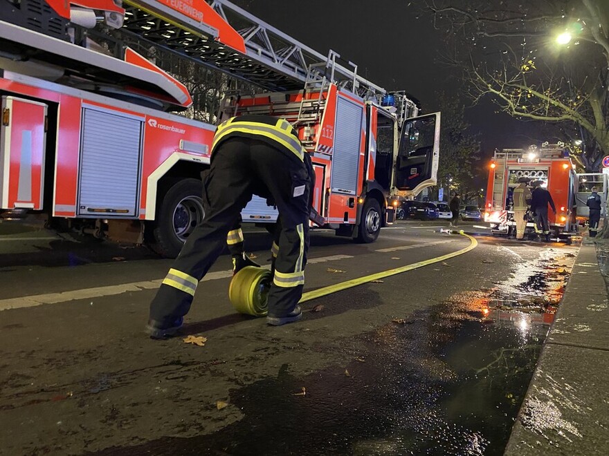 Aufräumarbeiten nach dem Einsatz