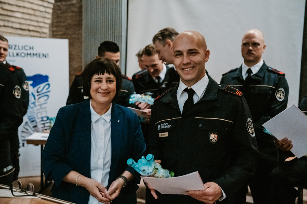 Ehrung verdienter Berliner Polizei- und Feuerwehrsportlerinnen und -sportler 2025