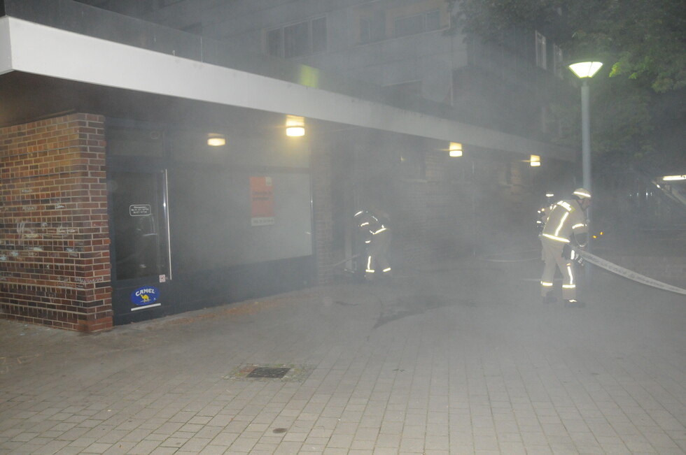 Verrauchter Eingangsbereich