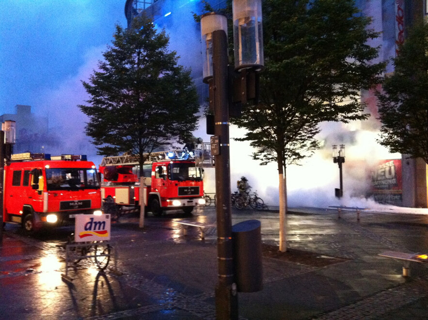 Feuerwehr bei der Brandbekämpfung