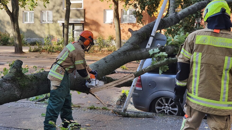 Einsatzstelle Bramwaldweg in Spandau