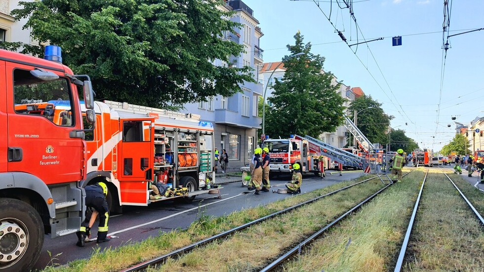 Fahrzeuge an der Einsatzstelle