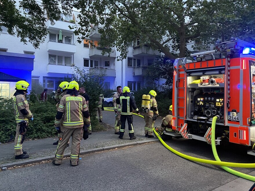 Wasserführendes LHF an der Einsatzstelle