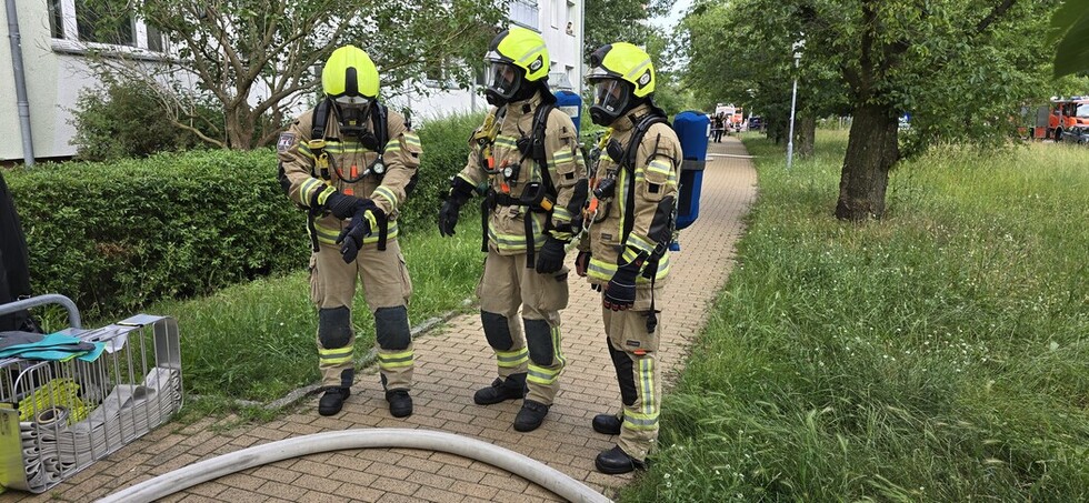 Trupp der Lehrfeuerwache Buckow in Bereitschaft
