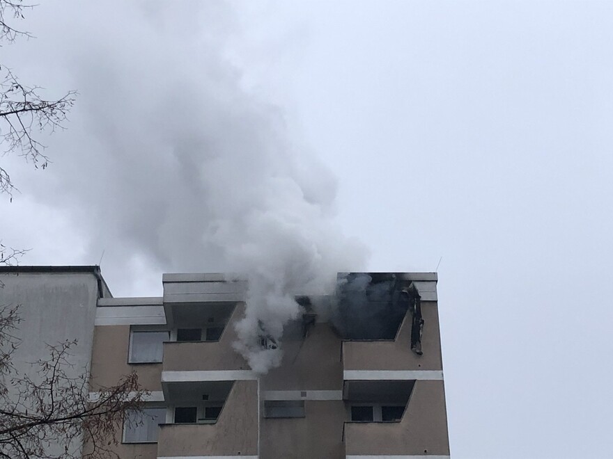 Blick auf die betroffene Wohnung