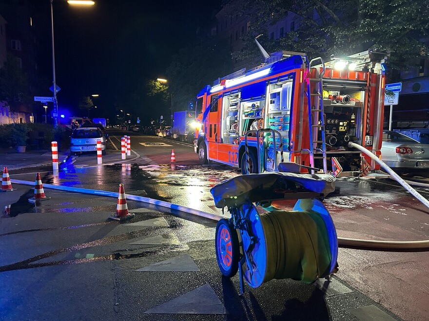 LHF vor der Einsatzstelle