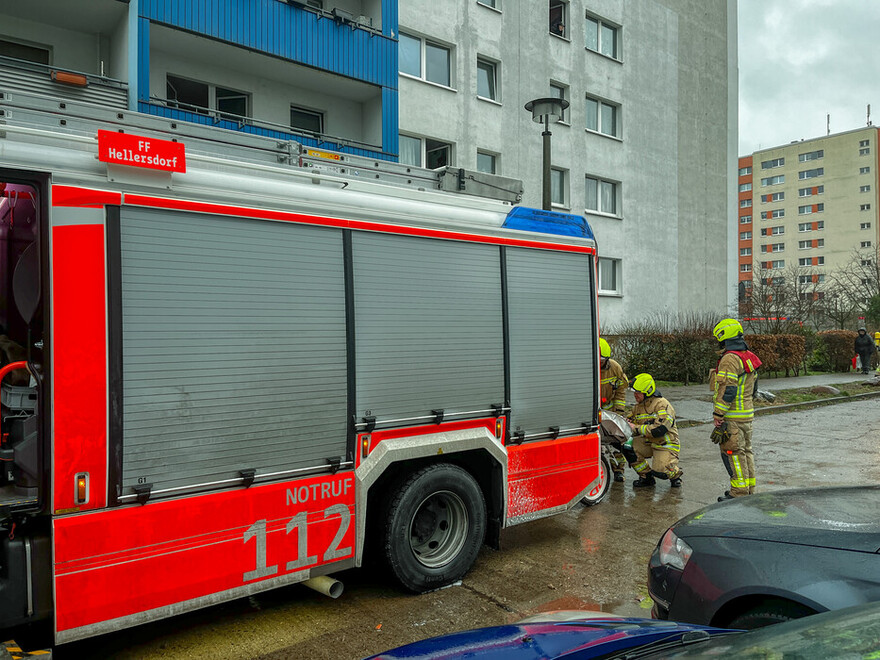 Ersteingetroffenes LHF der FF Hellersdorf