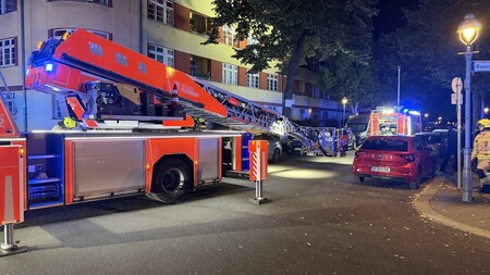 Drehleiter in Anleiterbereitschaft