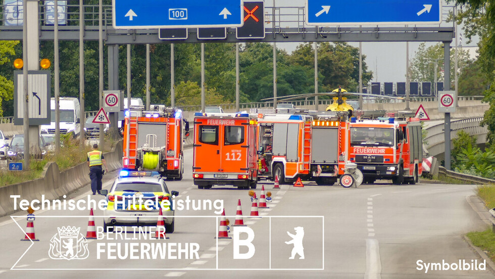 Symbolbild Einsatz auf der BAB