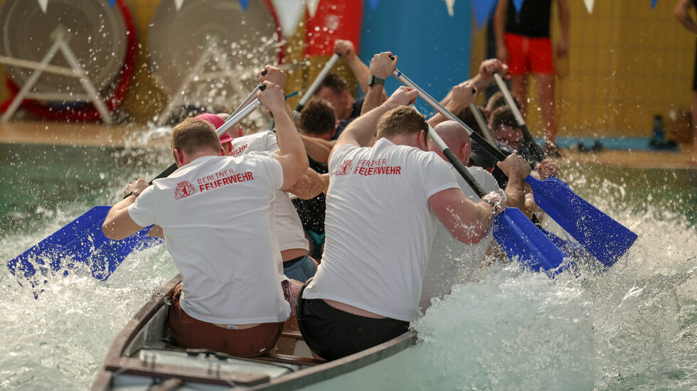 ...und dann wurde gerudert was das Zeug hielt.