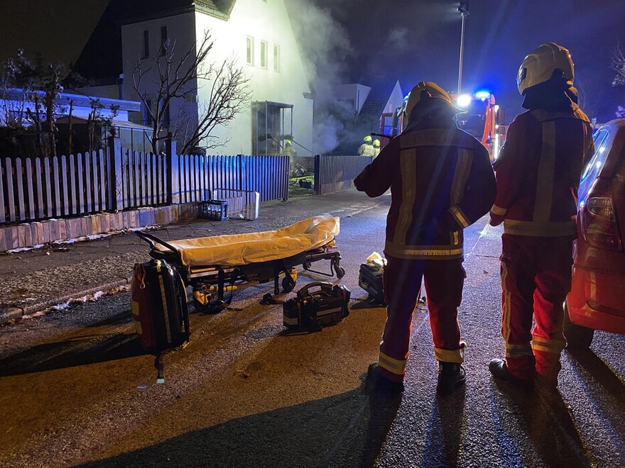 RD-Trupp in Bereitstellung zum Schutz der aller Einsatzkräfte