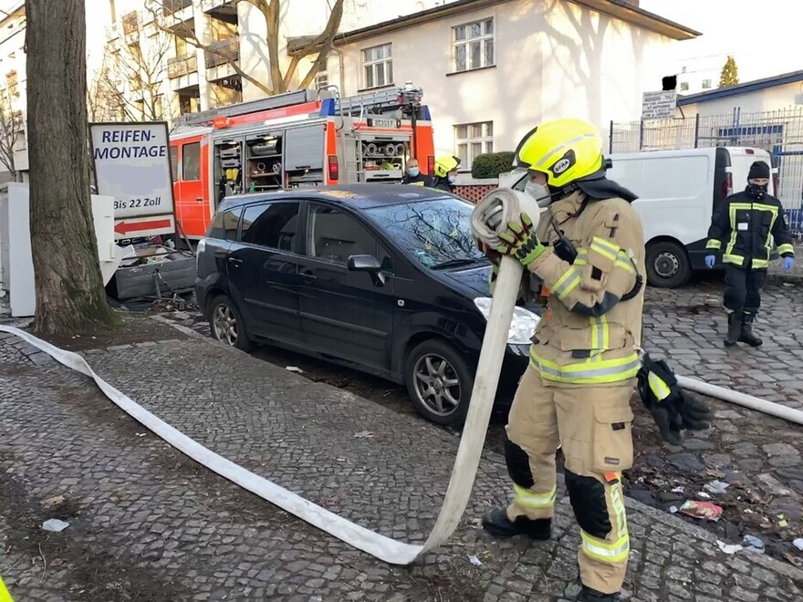 Aufräumarbeiten nach dem Einsatz