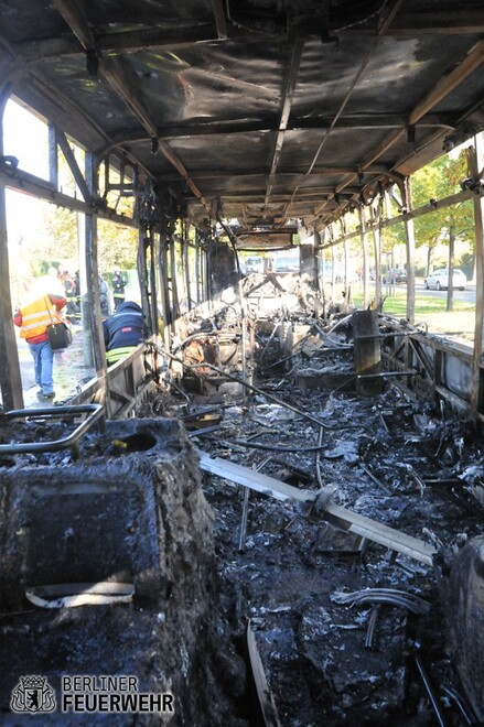 Brandschaden im Bus