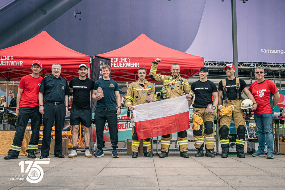 14. Berlin Firefighter Stairrun im 175. Jubiläumsjahr der Berliner Feuerwehr