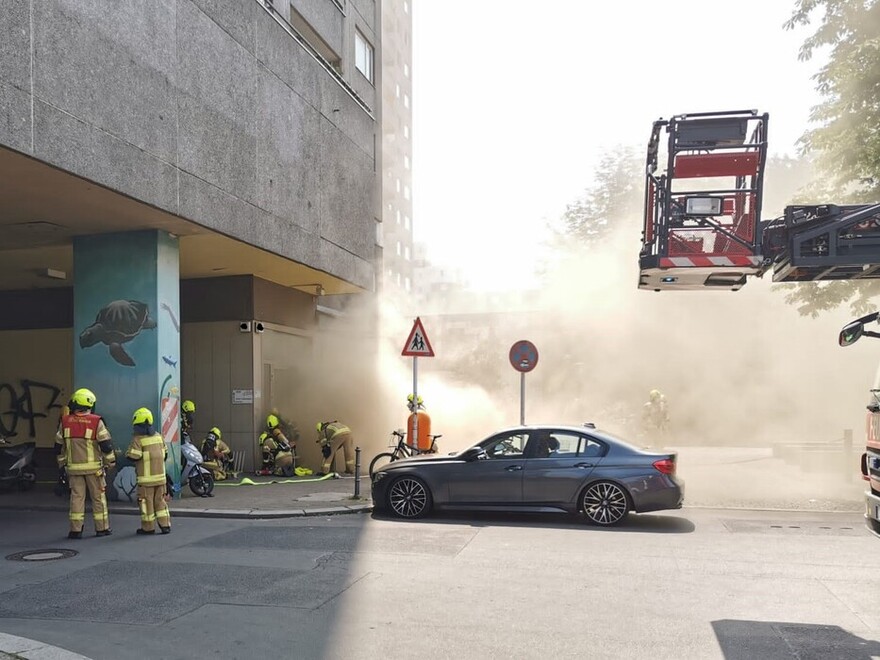 Vorbereitung der Brandbekämpfung