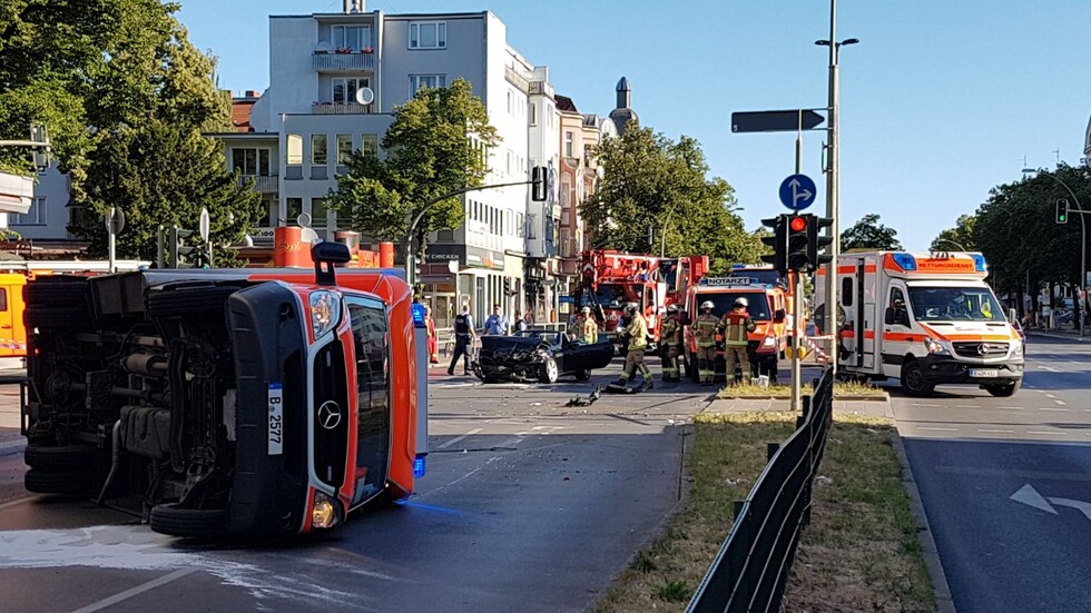 Verkehrsunfall in Westend