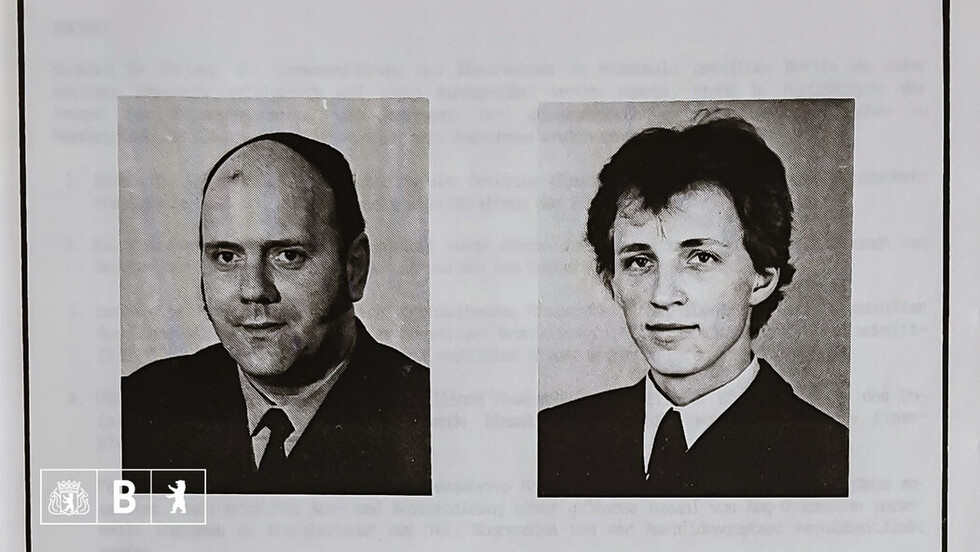 Hauptbrandmeister Klaus-Dieter Riedel und Brandmeister Frank Evers.