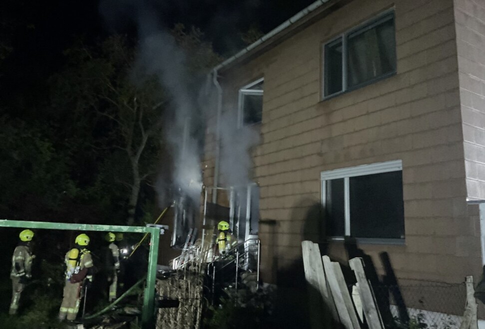 Brandbekämpfung in der Contessastr.