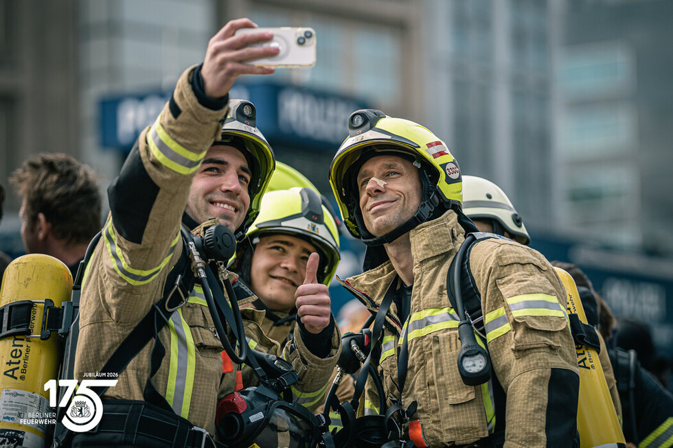 14. Berlin Firefighter Stairrun im 175. Jubiläumsjahr der Berliner Feuerwehr