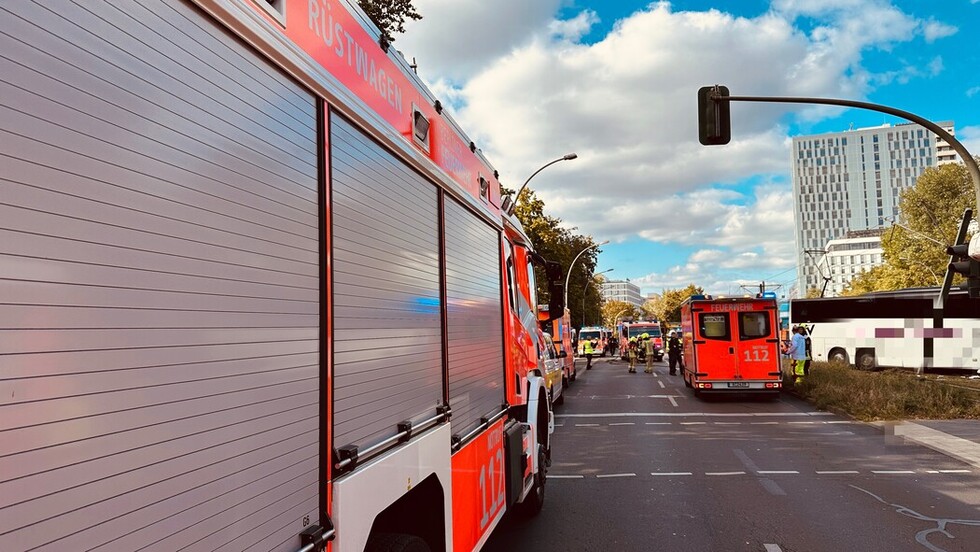 Rüstwagen an der Einsatzstelle