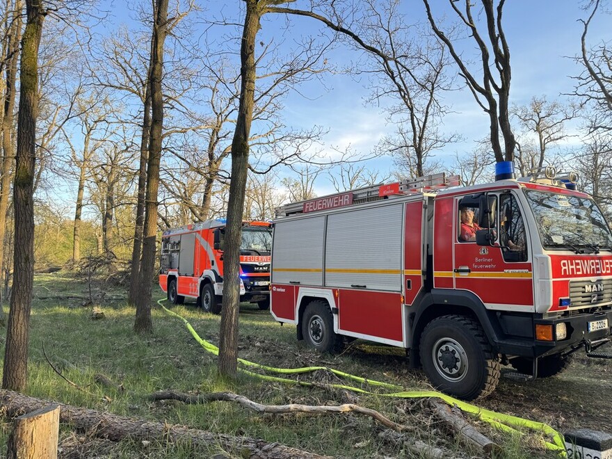Tanklöschfahrzeuge im Pendelverkehr