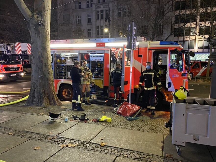 Auch das LHF der Lehrfeuerwache war im Einsatz