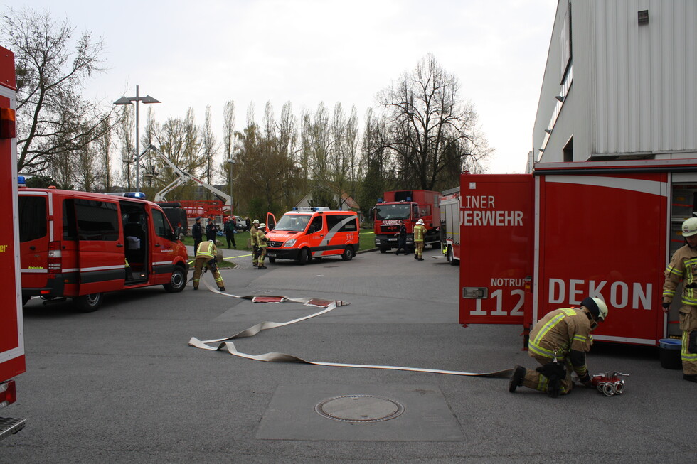 Aufbau Dekonplatz