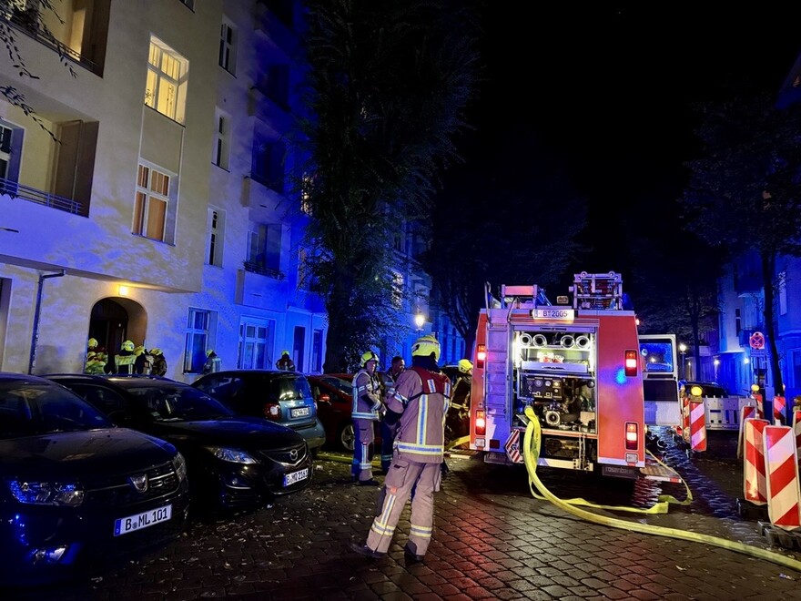 wasserführendes LHF an der Einsatzstelle
