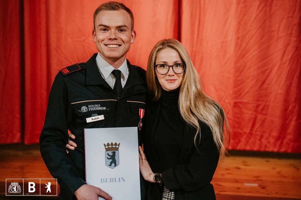 Ehrung mit dem Feuerwehr- und Katastrophenschutz-Ehrenzeichen der Stufe 1