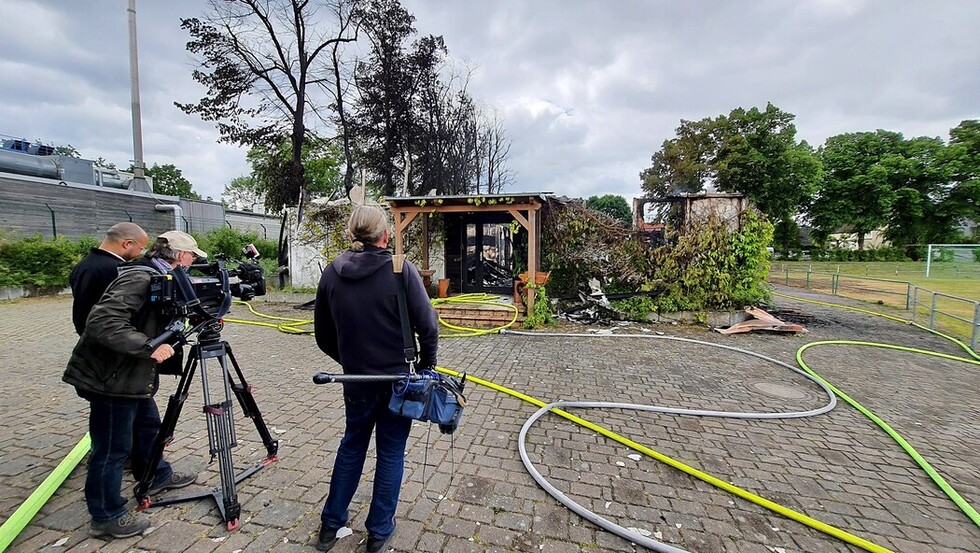 Medieninteresse an der Einsatzstelle