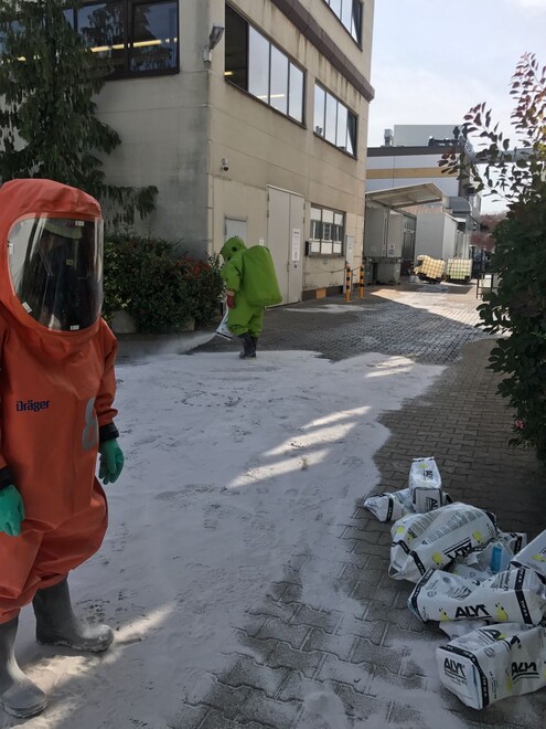 AB-Dekon im Einsatz