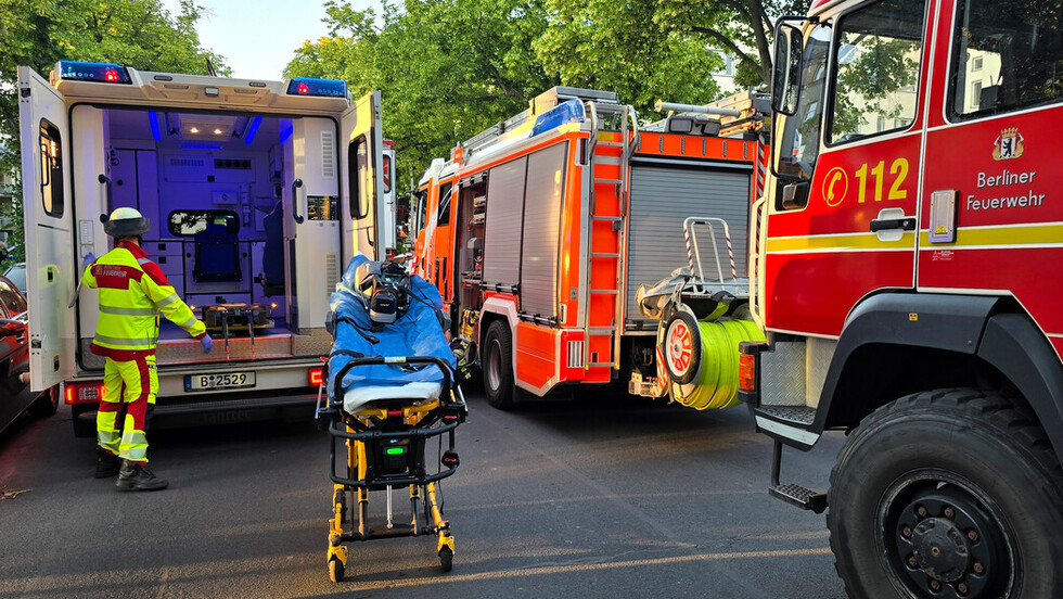Rettungswagen an der Einsatzstelle