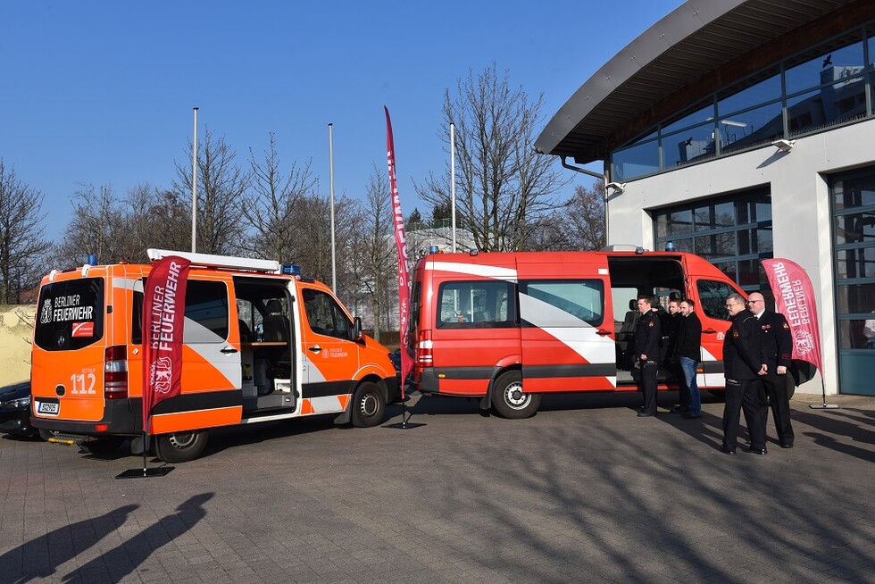 Zu den Stammfahrzeugen zählen zwei Einsatzleitwagen