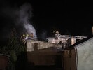 Brandbekämpfung auf dem Dach